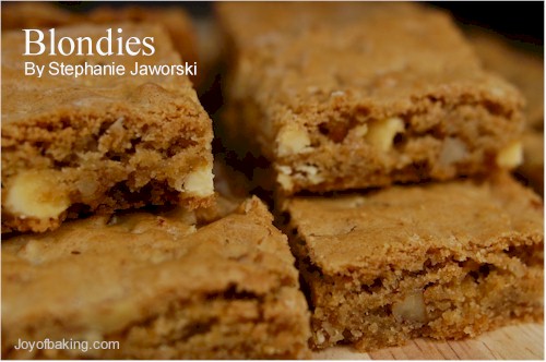Blondies Recipe