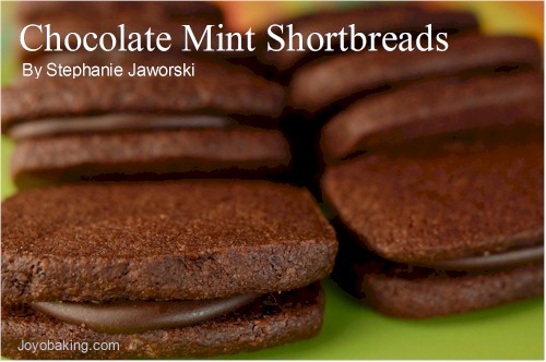 Chocolate Mint Shortbreads Recipe