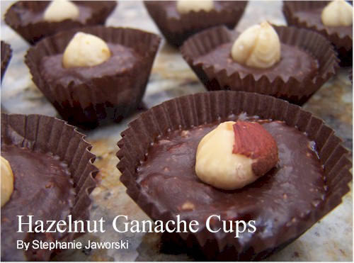 Hazelnut Ganache Cups Recipe