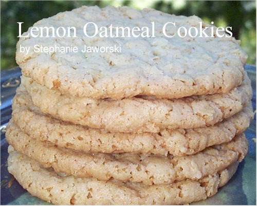 Lemon Oatmeal Cookies Recipe
