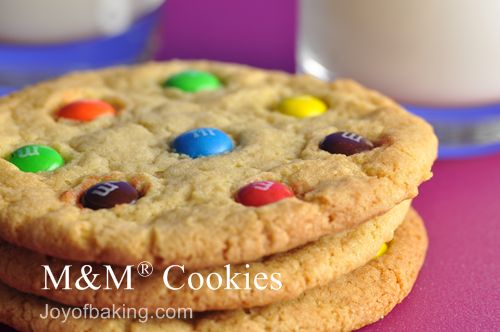 M and M Cookies Recipe