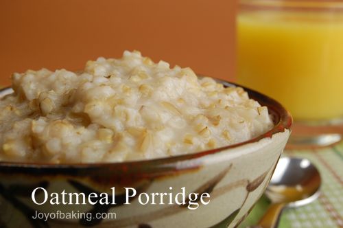 Oatmeal Porridge Recipe