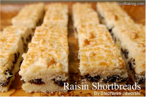 Raisin Shortbreads Recipe