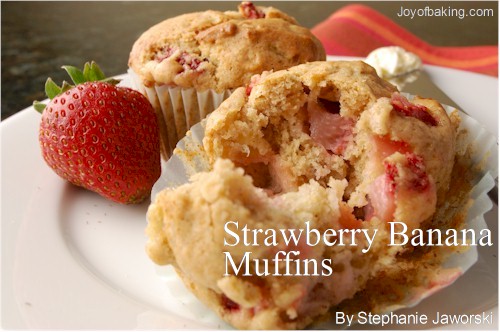 Strawberry Banana Muffins Recipe