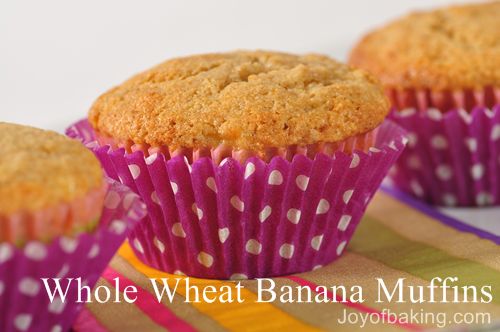 Whole Wheat Banana Muffins