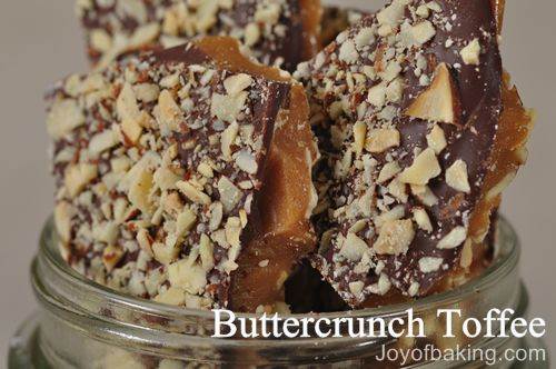 toffee buttercrunch smooth almonds  crunchy texture to buttery has caramel  butter how toffee a make and