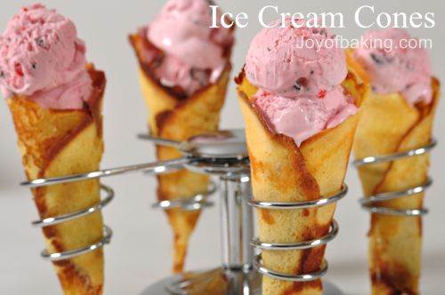 Ice Cream Cones Joyofbaking Com Video Recipe