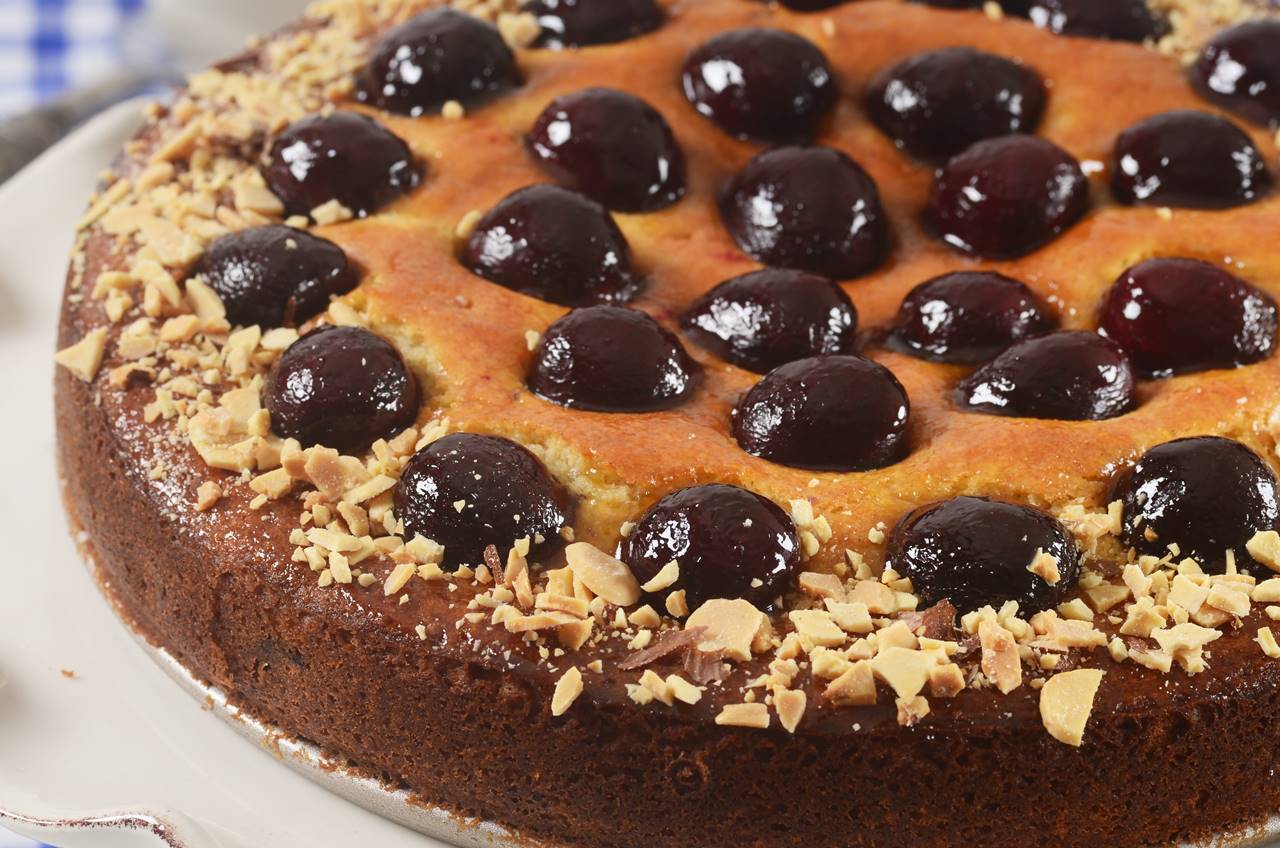 eggless vanilla cherry sponge cake. recipe by dr.garima singh at  BetterButter